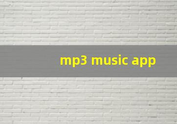 mp3 music app